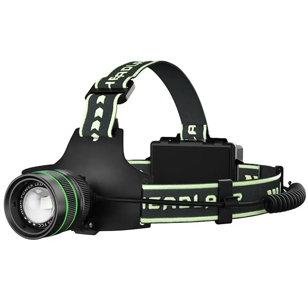 LED Head-mounted COB Outdoor Hiking Caving Camping Aluminum Alloy Lamp