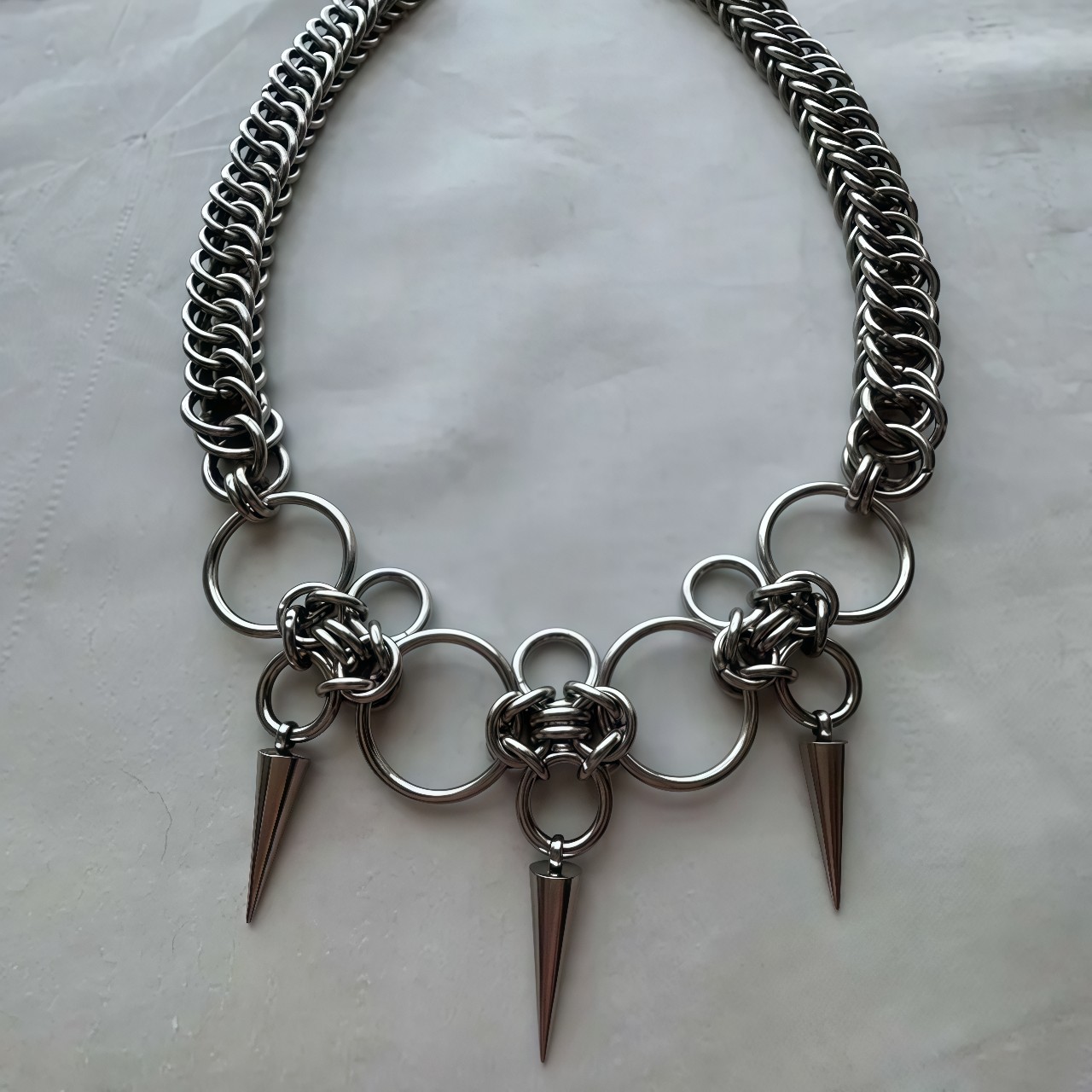 Gothic Yabi-style Heavy-duty Titanium Steel Necklace