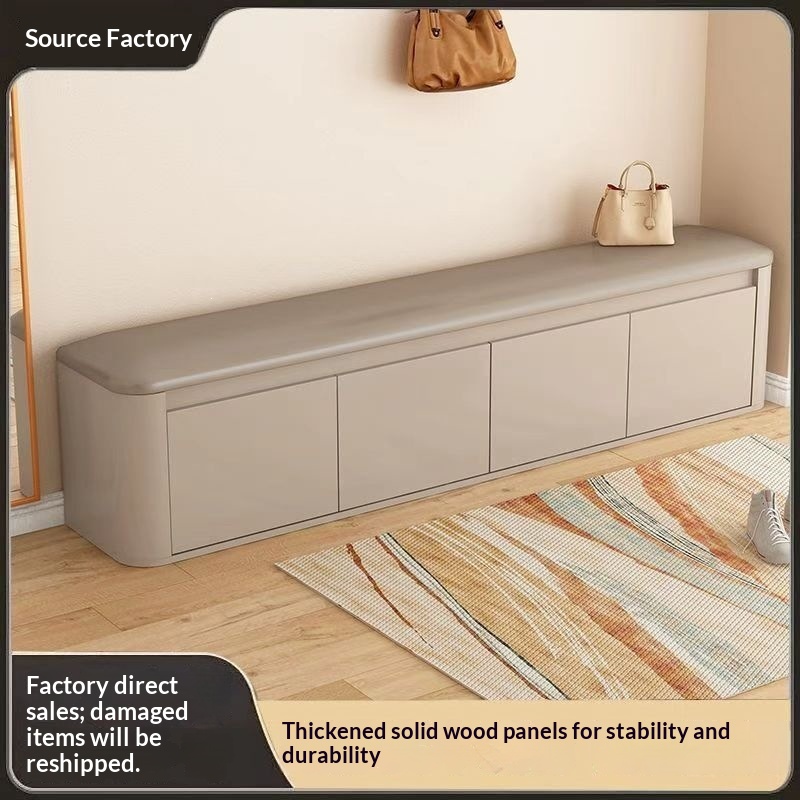 Compact Minimalist Shoe Rack With A Touch Of Luxuryalso Serves As A Convenient Entryway Shoe-styling Stool