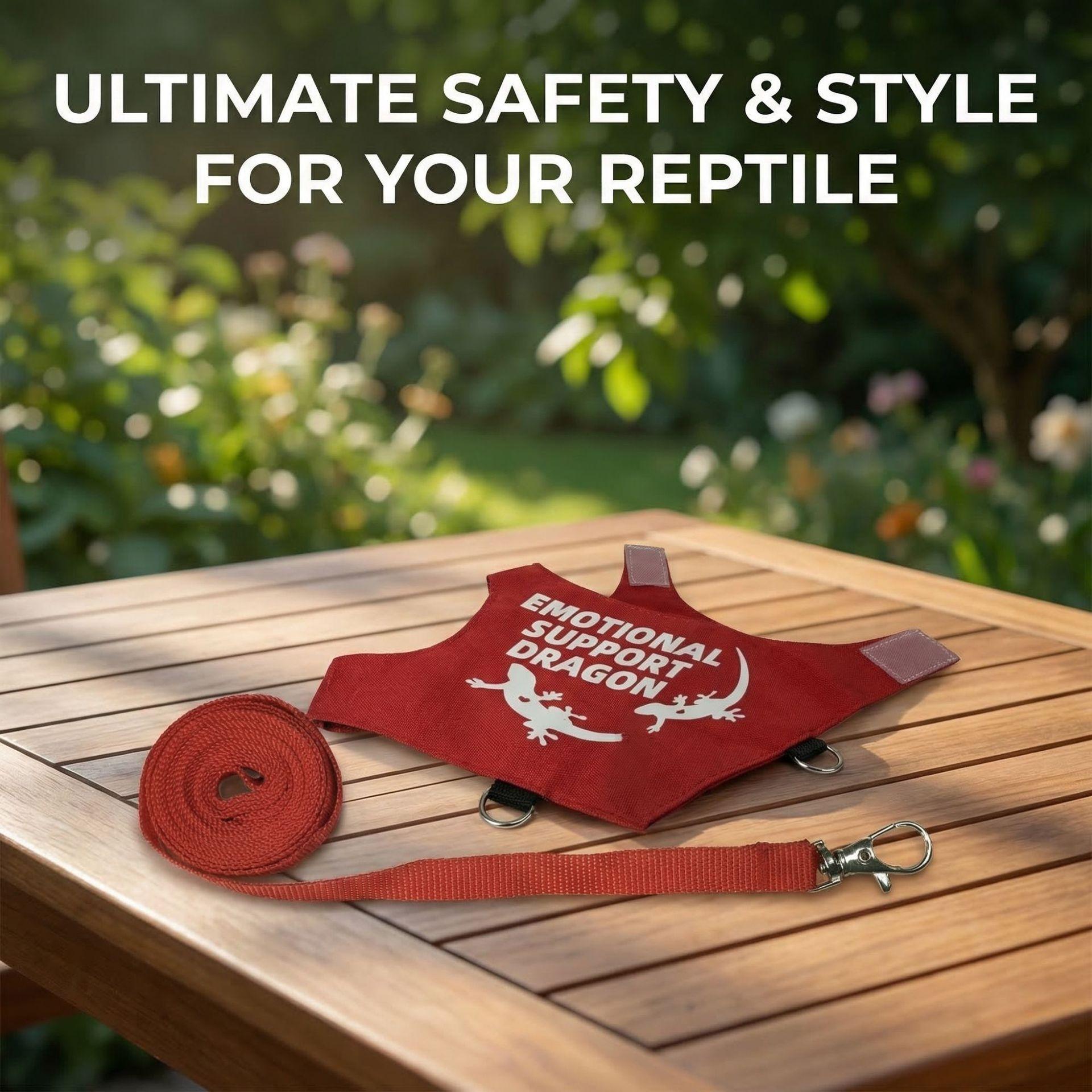 Lizard Harness And Leash Set, Pet Supplies For Reptiles, For Outdoor Use