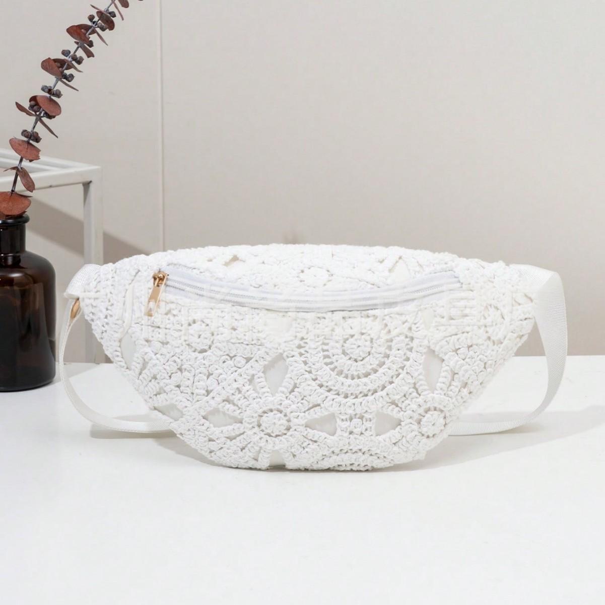 New Knitted All-match Hollow-knit Bag