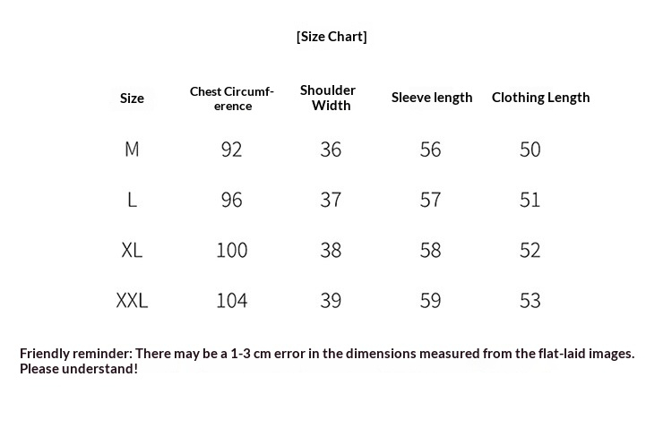 Women's Sheepskin Leather Biker Jacket - M to XXL size chart