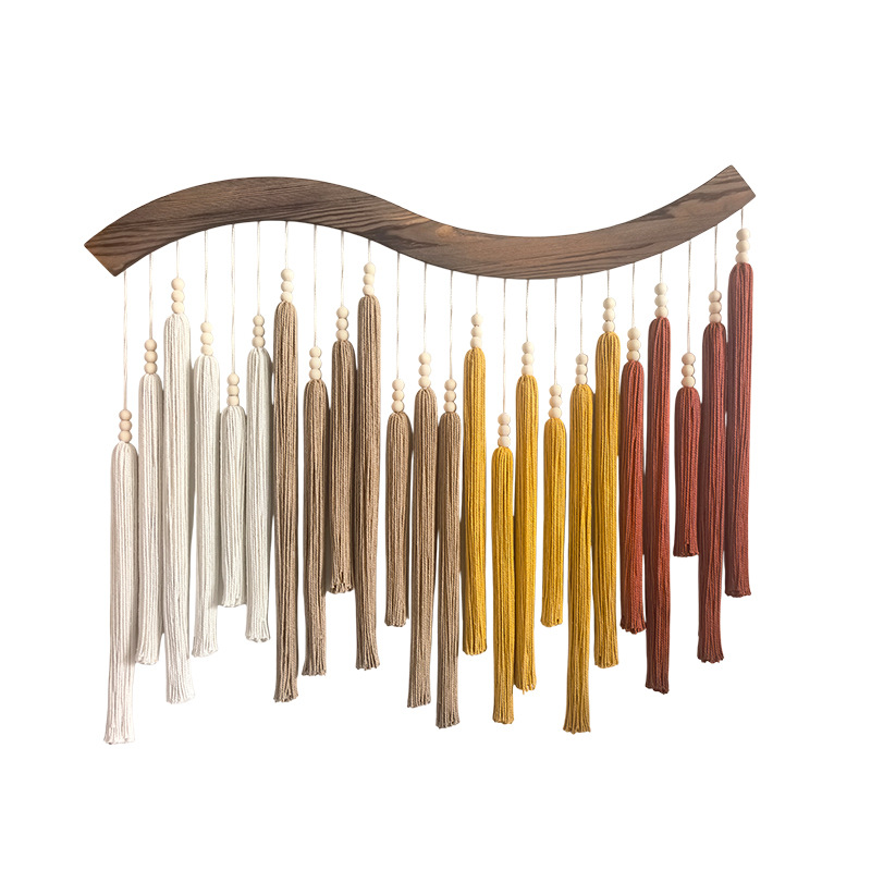 Wooden Tassel Wall Tapestry