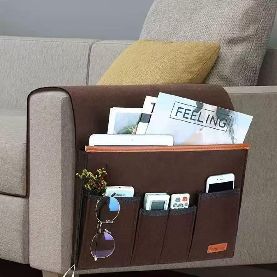 Bedside Sofa Armrest Hanging Storage Bag For Small Items