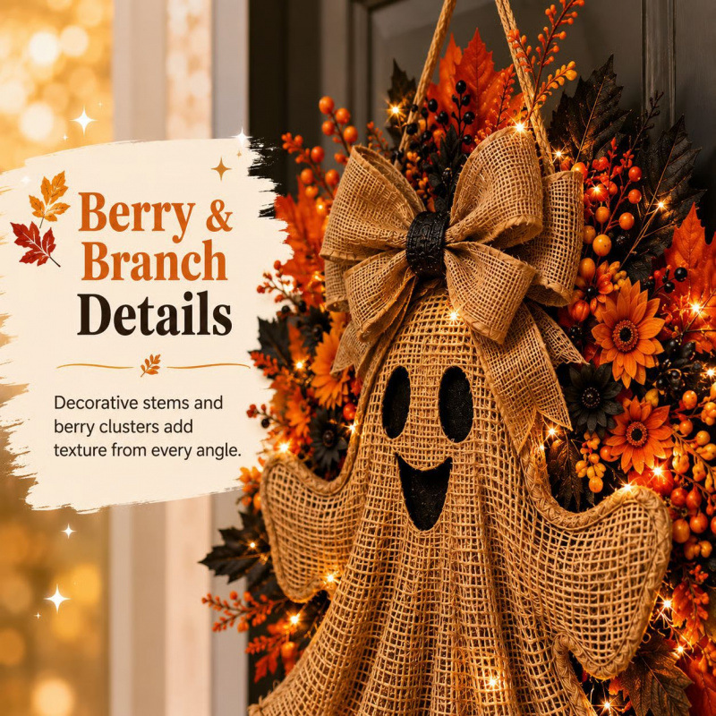 Halloween Ghost Wreath