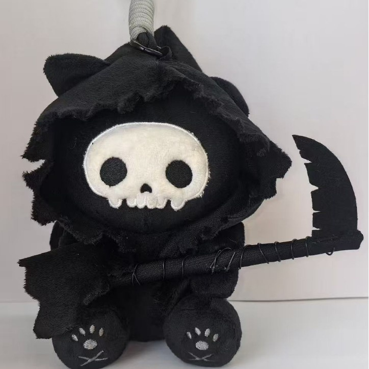 Halloween Dark Cat Keychain Pendant