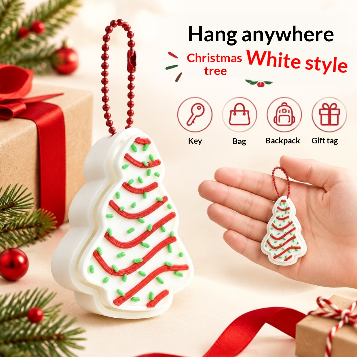 Christmas Desk Decoration Keychain