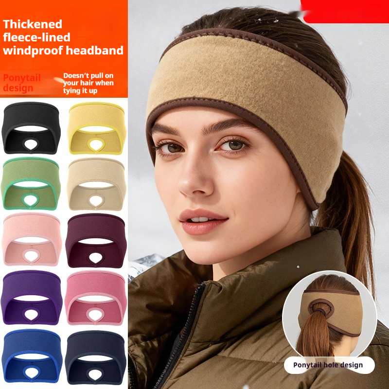 Outdoor Running Thermal Headband Large-head-size Sports Forehead Protector