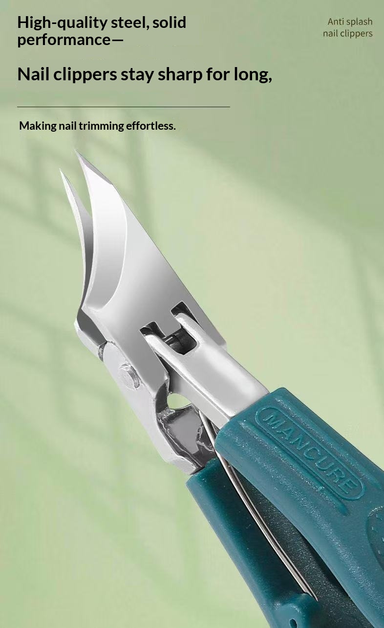 Nail Clipper Set With Eagle-beak Slanted Blades detail photo 3