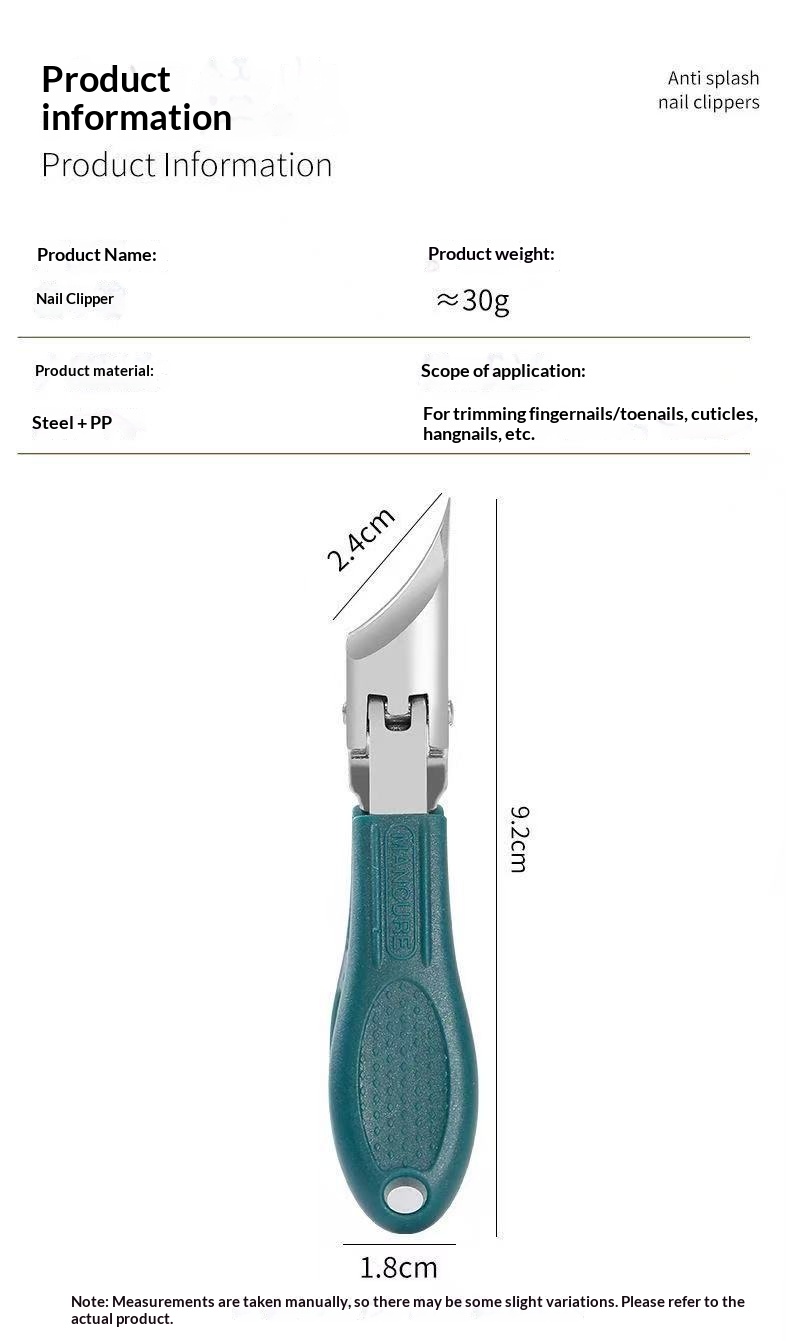 Nail Clipper Set With Eagle-beak Slanted Blades detail photo 8