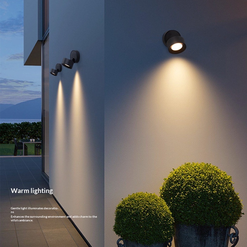 Courtyard, Balcony, And Fence Lights Outdoor Waterproof Wall Lamps