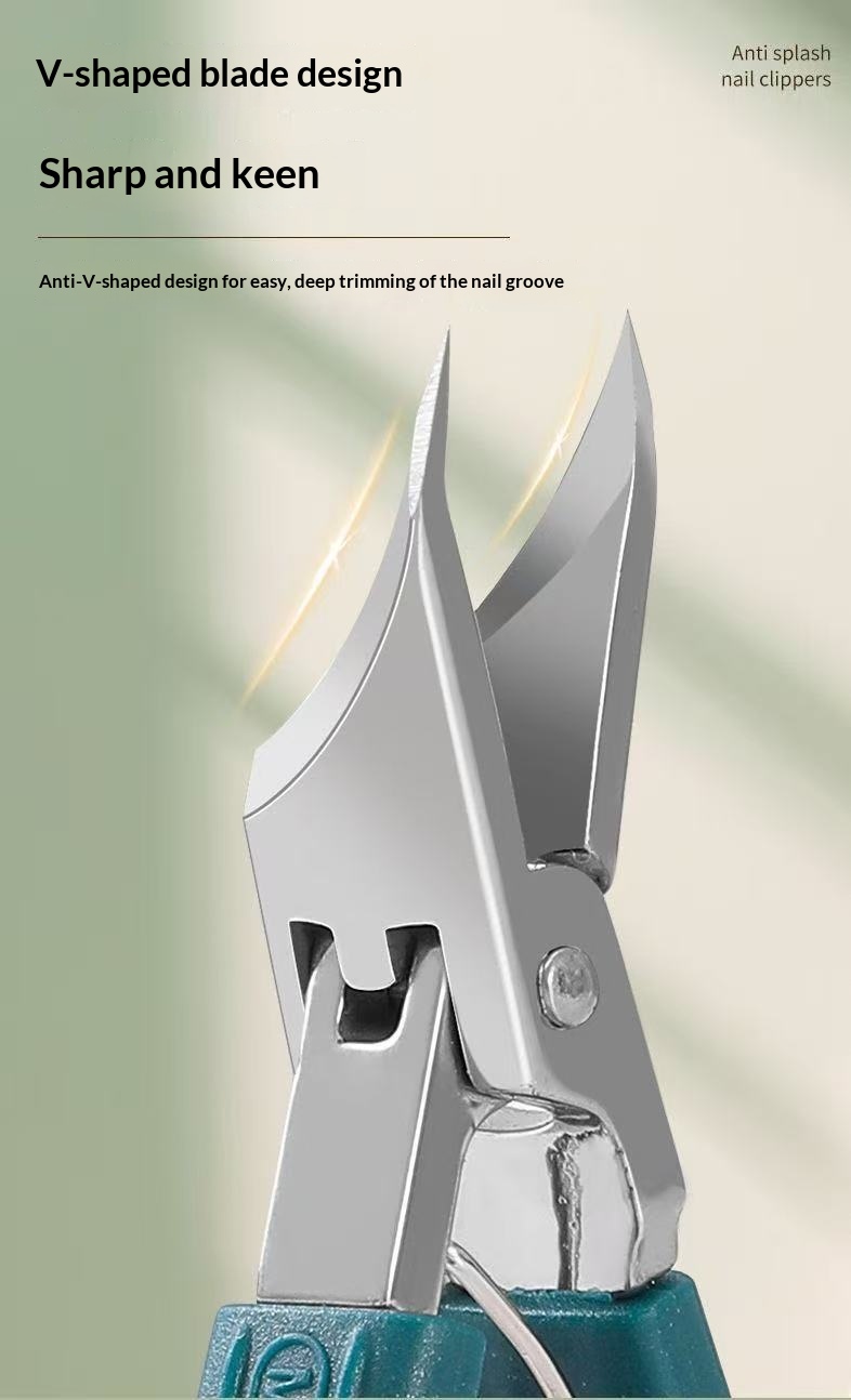 Nail Clipper Set With Eagle-beak Slanted Blades detail photo 4