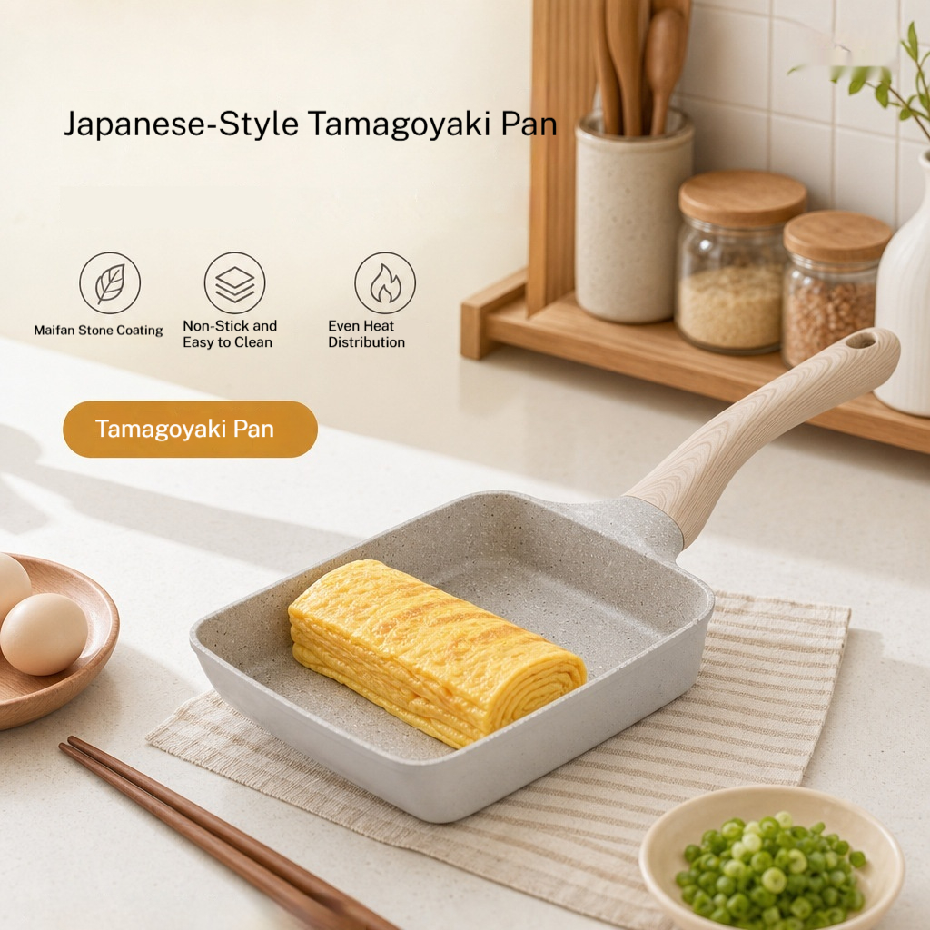 Non-stick Frying Pan Thickened Double-bottom Universal Fit
