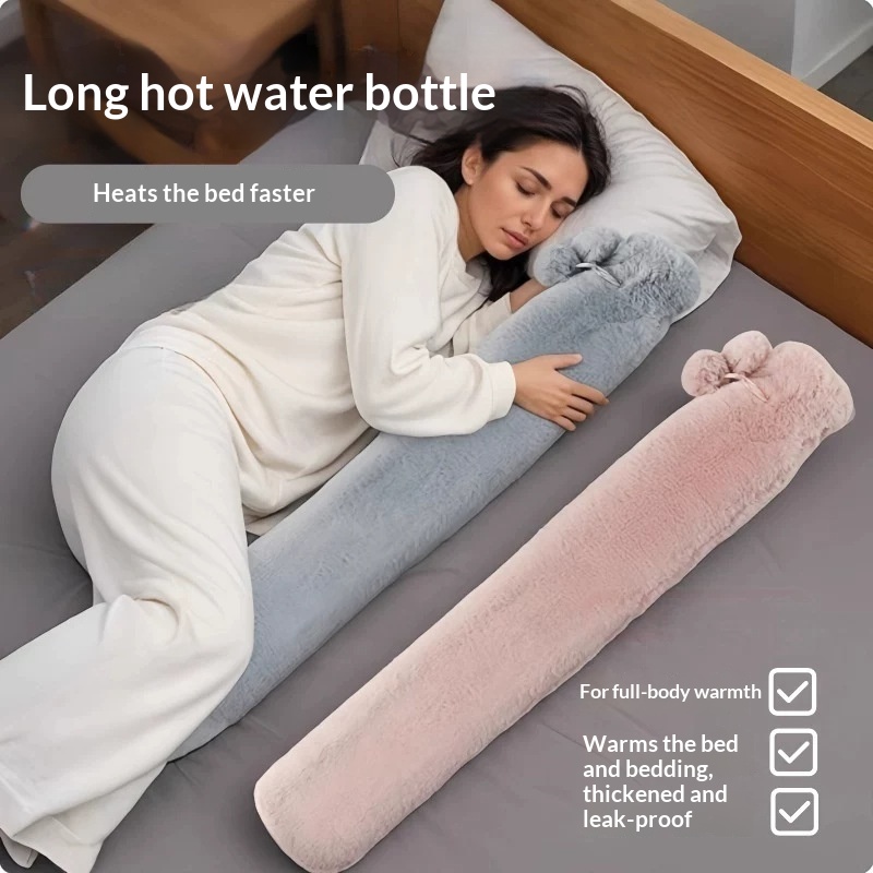 Winter Long Heating Hot Water Bag With Water-fill Feature