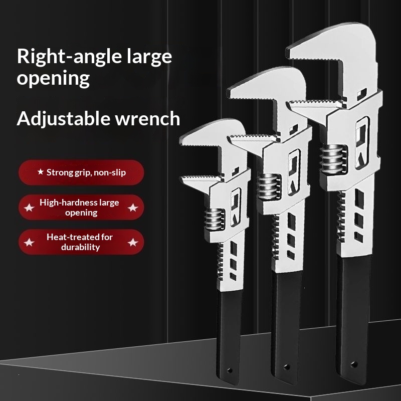 Bathroom Wrench Tool Adjustable Large-opening Repair Wrench Sink And Pipe Adjustable Pipe Wrench
