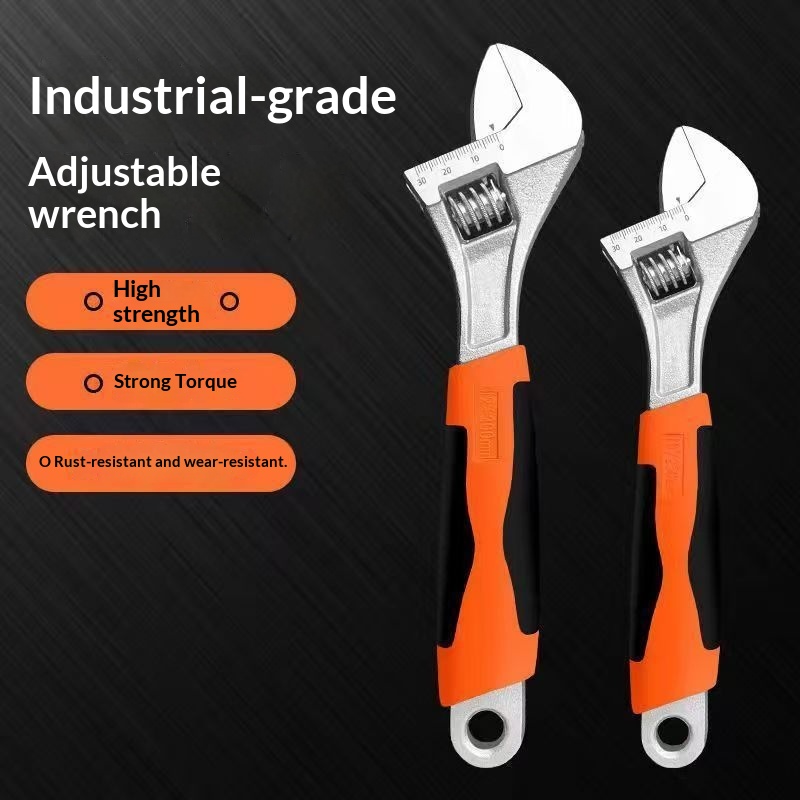 Adjustable Wrench With A Large Opening