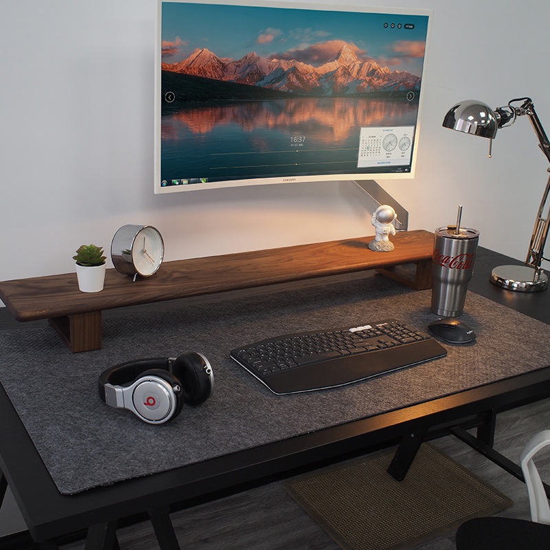 Solid-color Computer Mouse Pad, Drop-plastic Writing Desk Mat