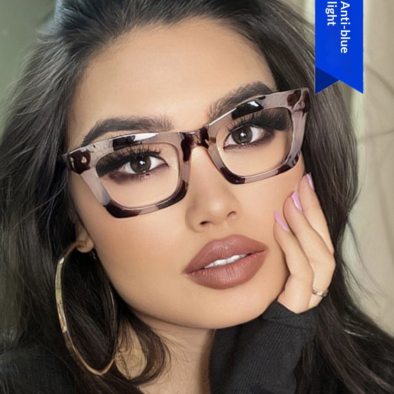 Cross-border Square Small-frame Glasses Instagram-style Influencer Plain Glasses
