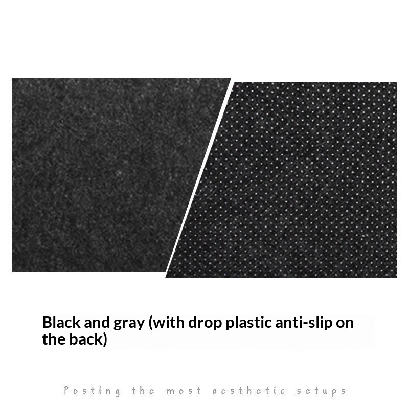 Solid-color Computer Mouse Pad, Drop-plastic Writing Desk Mat