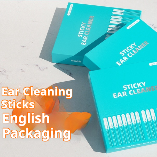 Cross-border E-commerce Exclusive English-packaged Sticky Ear-Picking Sticks Ear-Cleaning Tools Adhesive Earwax Removers For Professional Ear Cleaning