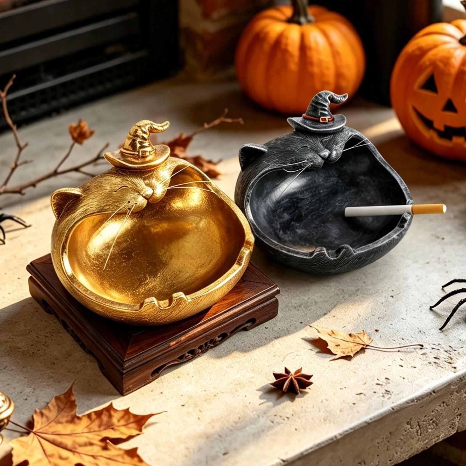 Black Cat Large-Mouth Storage Ornament