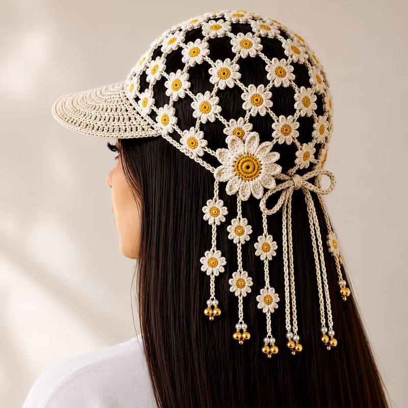 Women's Sunflower Cutout Baseball Cap