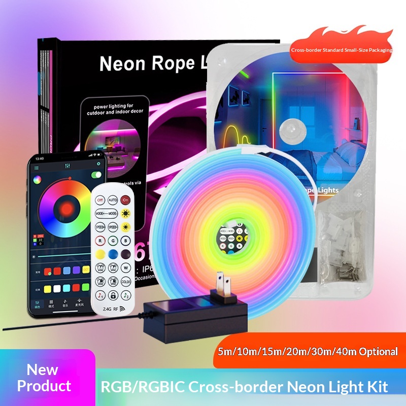 Smart Voice-Controlled Multicolor Neon Light Strip