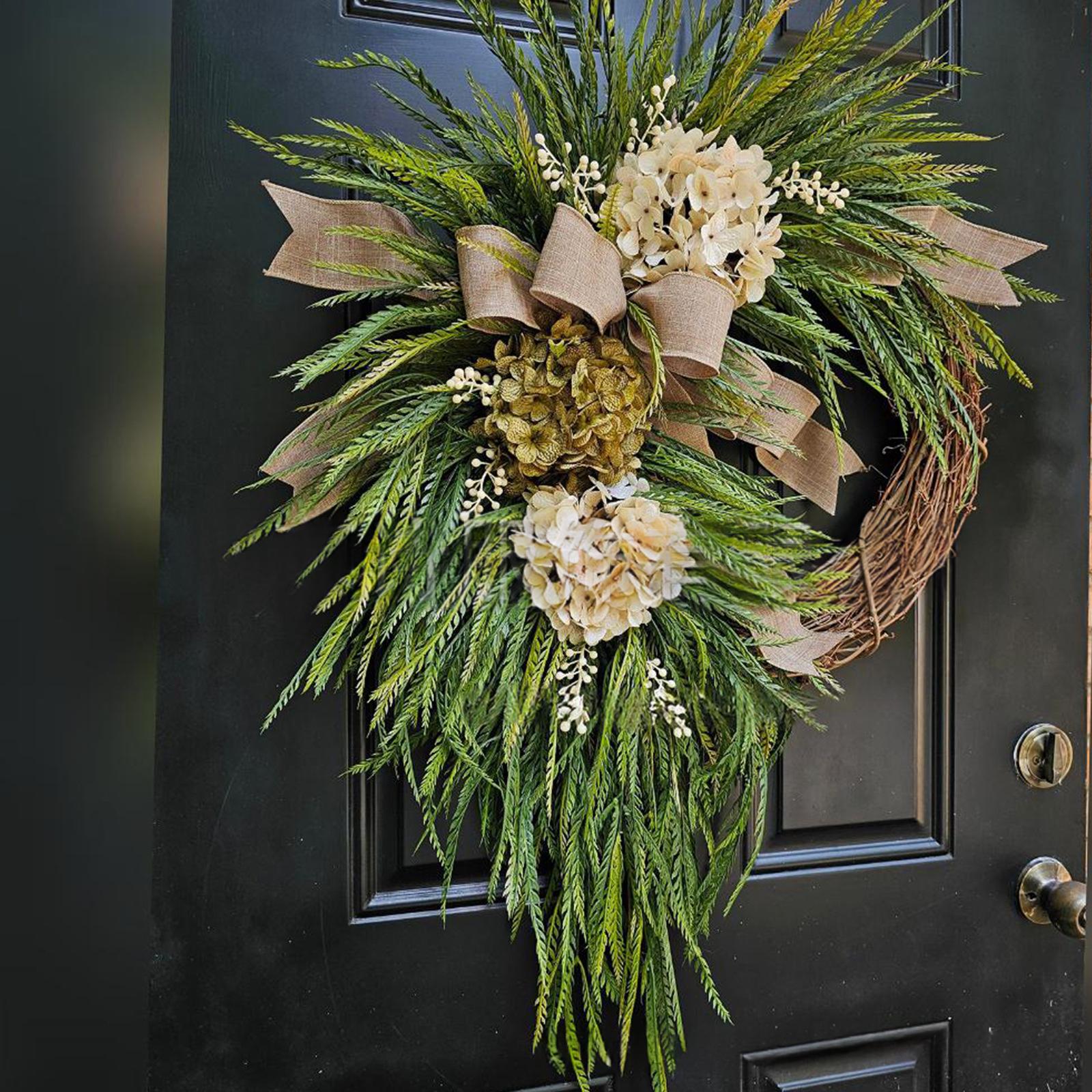 Thanksgiving Hydrangea Wreath Autumn Door Hanging