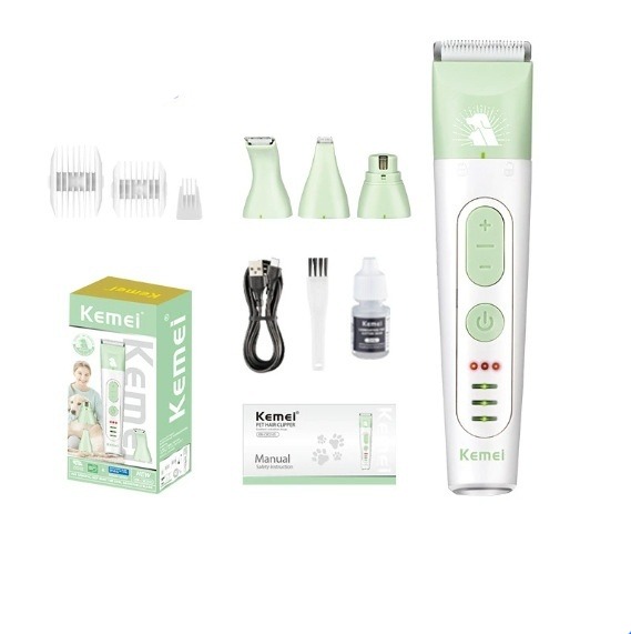 Professional 4-in-1 Pet Hair Trimmer Haircutting Machine And Paw Trimmer