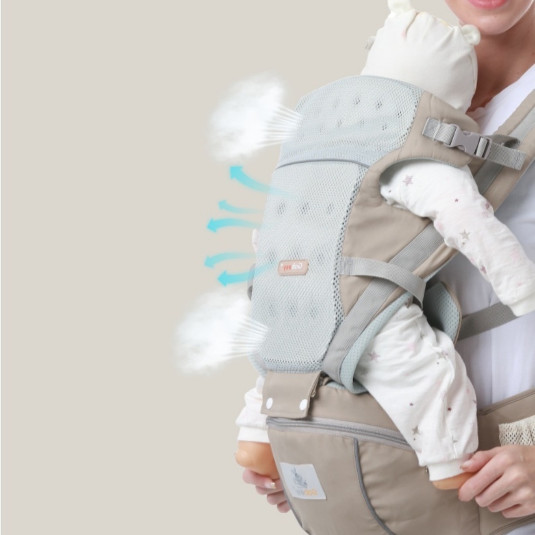 Breathable Four-season Baby Carrier Dual-shoulder Multi-functional Infant Holder