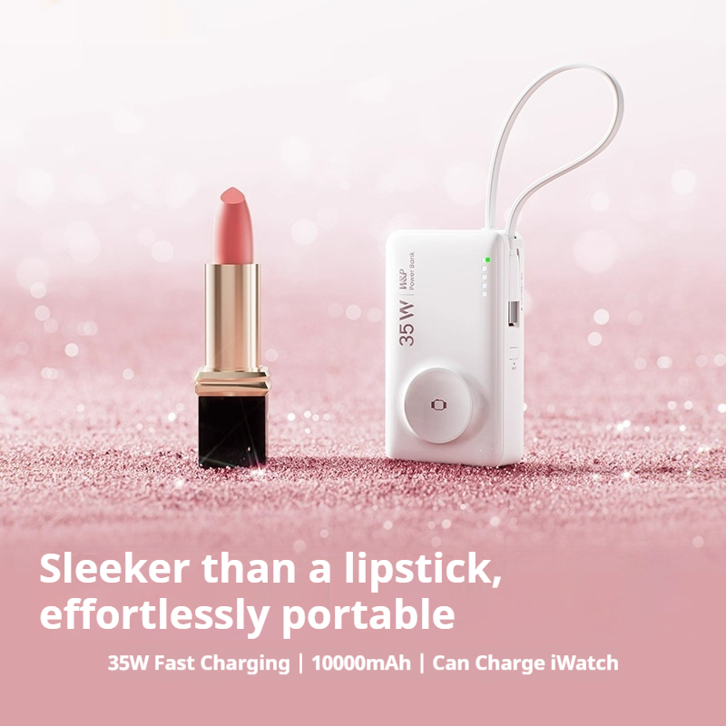 New Portable Power Bank With Built-in Cable