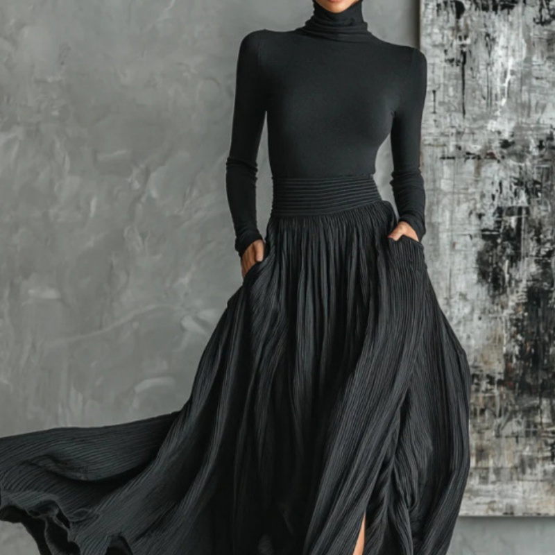 Retro Elegant Light-luxury Womens Dress