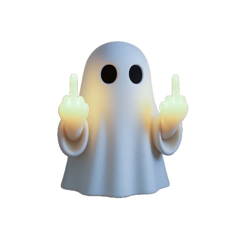 Cute Ghost Statue Holiday Creative Ghost Small Night Lamp
