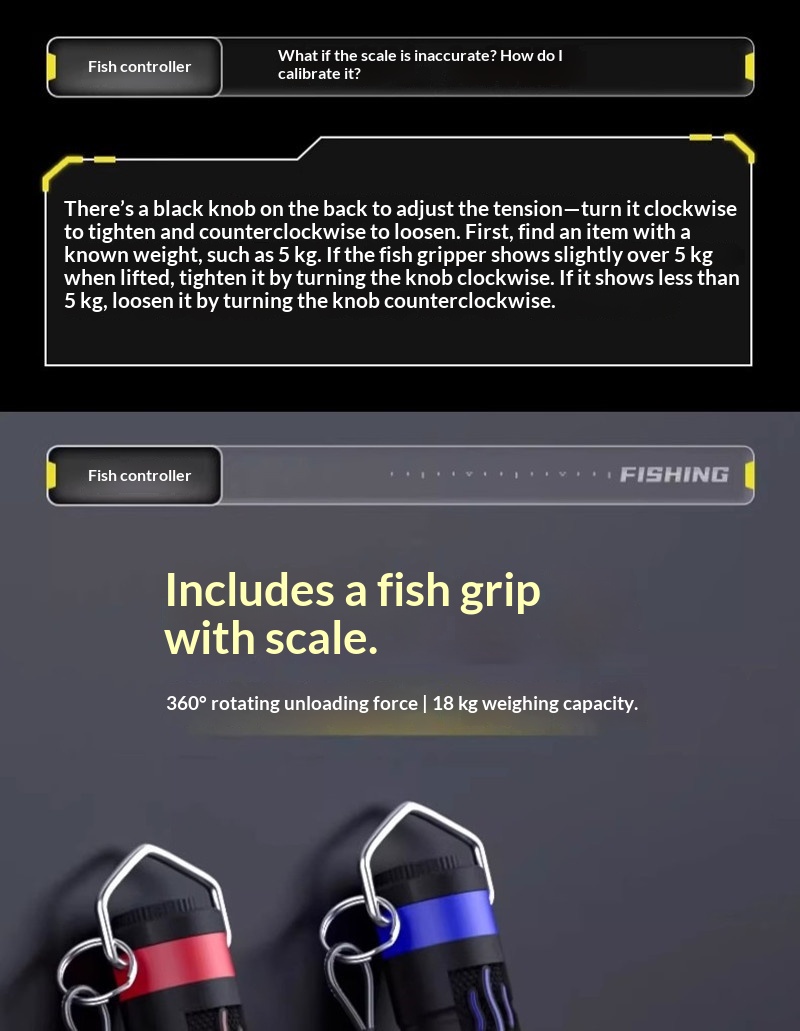 Maris fish grip in use