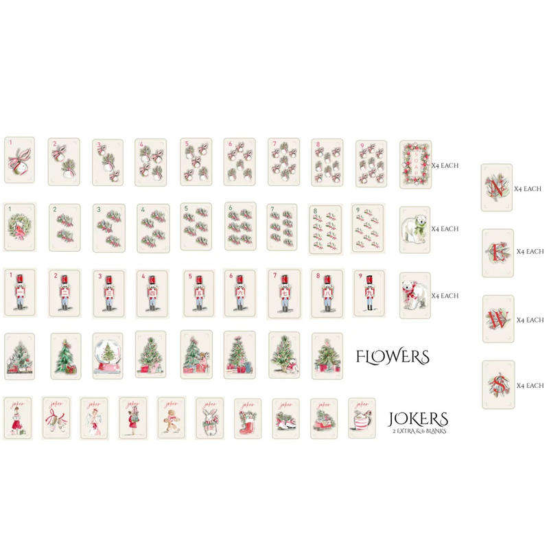 Christmas Theme American Mahjong Tile Set (Mahjong set)
