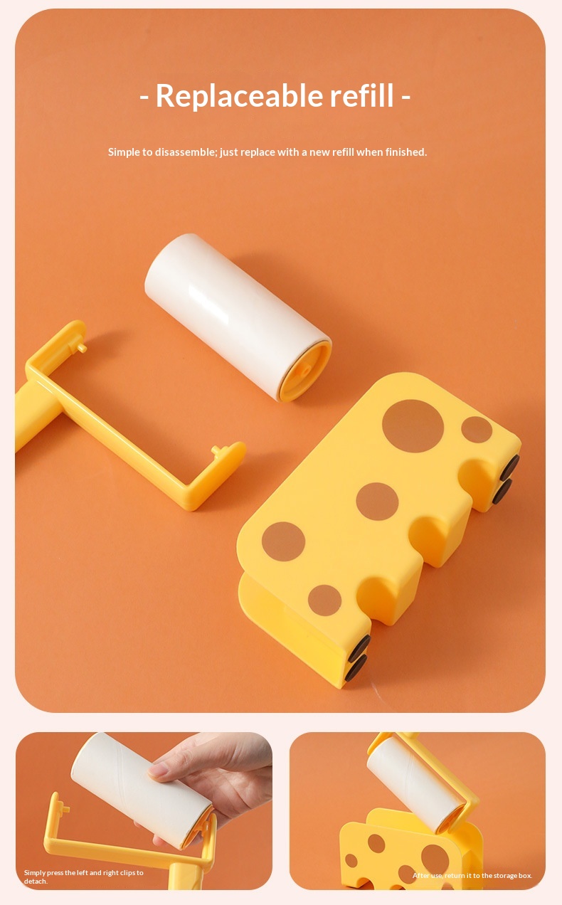 Hanging Giraffe-shaped Lint Roller For Removing Cat And Dog Hair detail photo 4