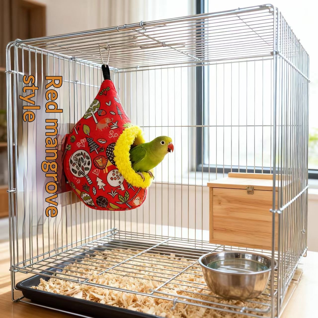 Bird Nest Warming And Thickened Cage Bedding detail photo 2