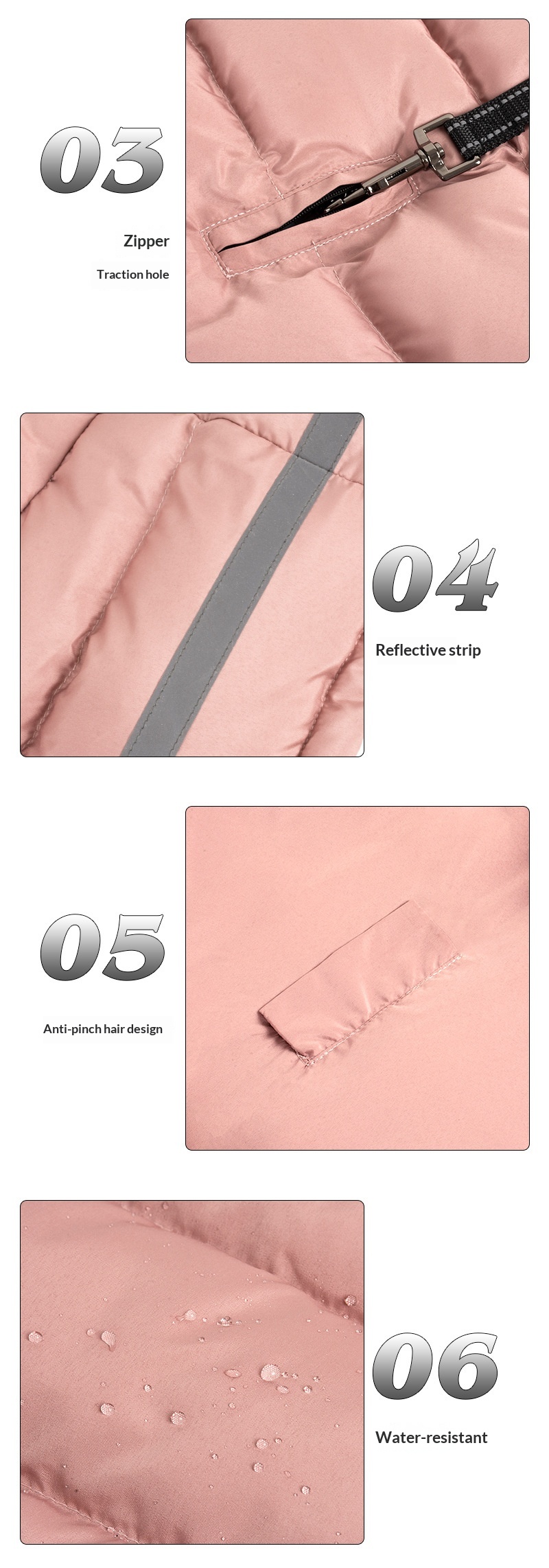 Winter Cotton Padded Pet Clothes detail photo 3