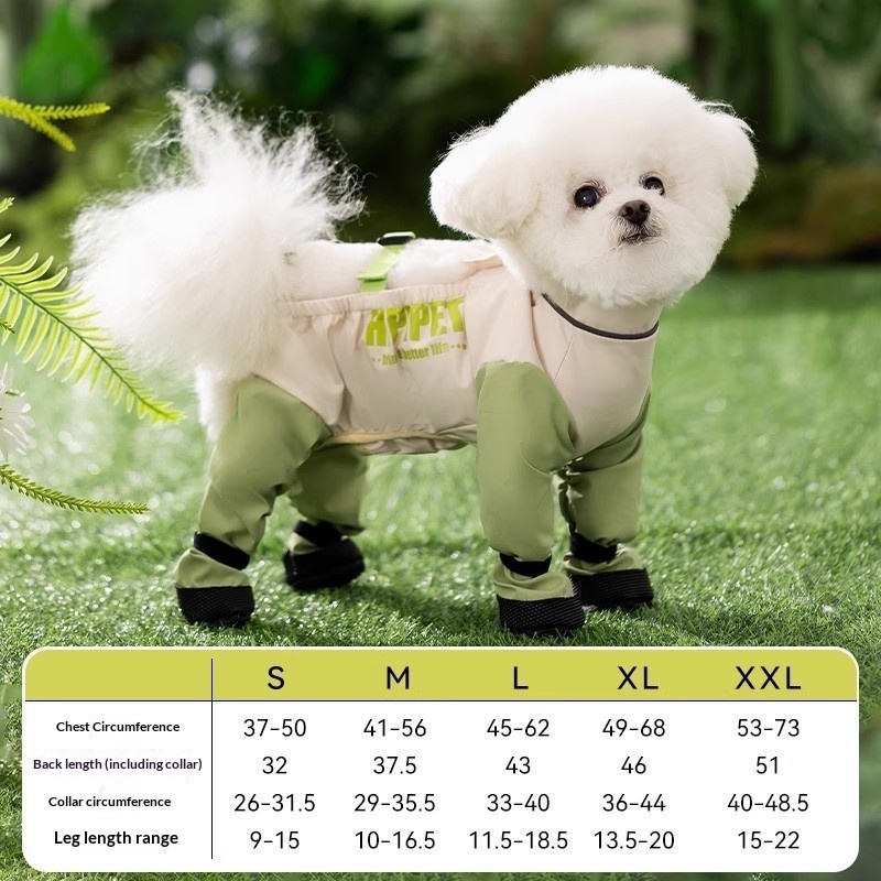Outdoor Cover-up Pet Dog Clothing - Outdoor Cover-up Pet Dog Clothing Fresh Green L