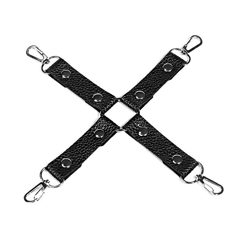 SM Sex Toys Plush Cross-lock Handcuffs And Ankle Cuffs