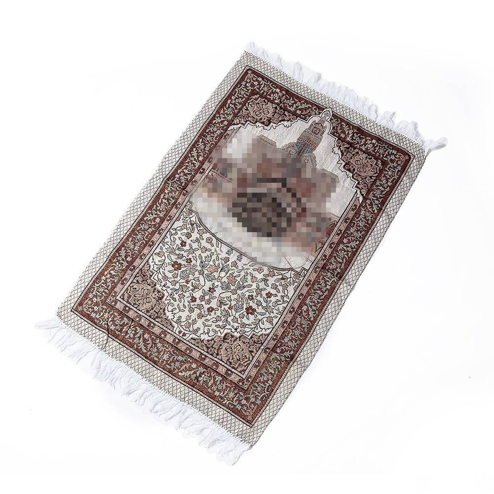 New Floral Design Kaaba Gold-thread Cotton Yarn Carpet