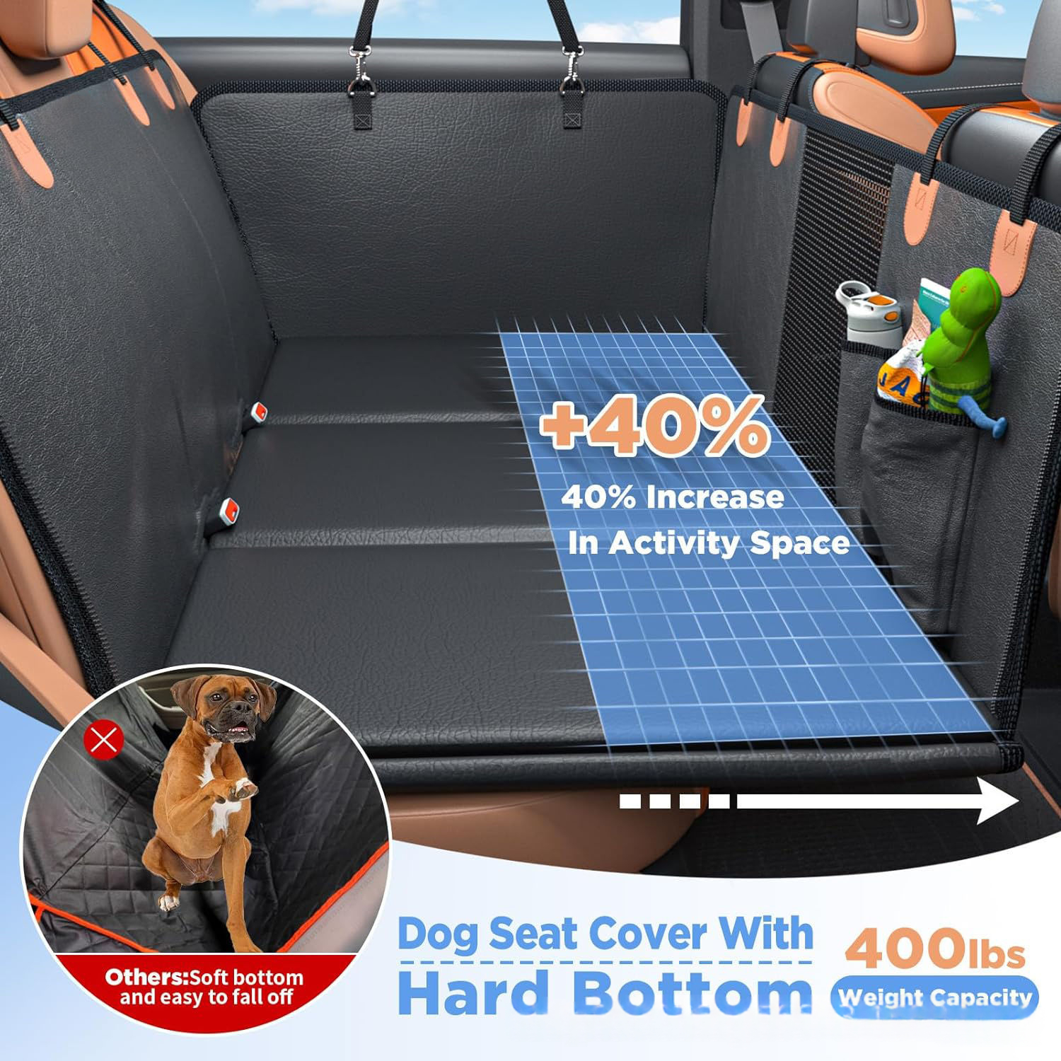Waterproof Car Seat Cover For PetsDogs detail photo 5