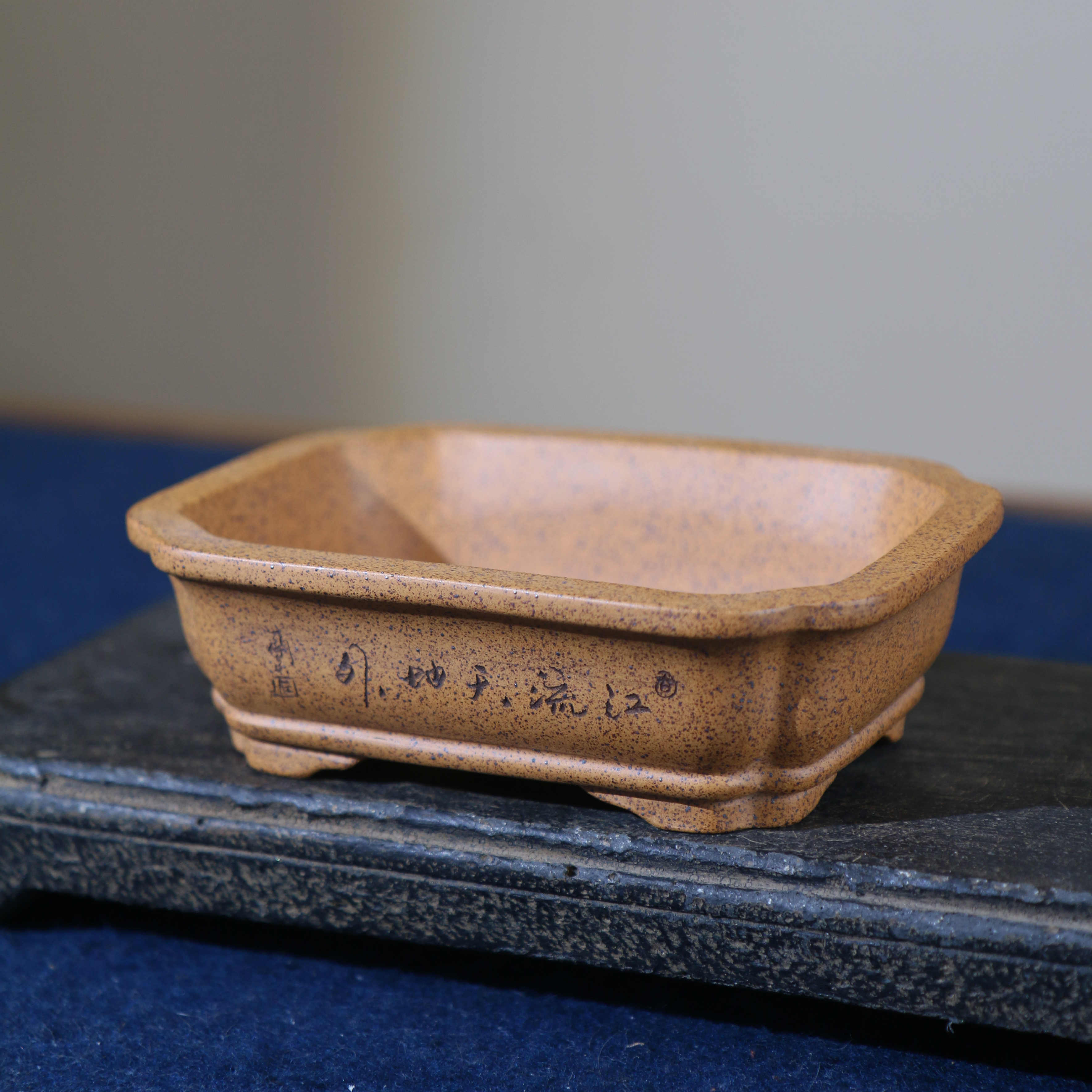 Purple Sand Flowerpot Rectangular Bonsai