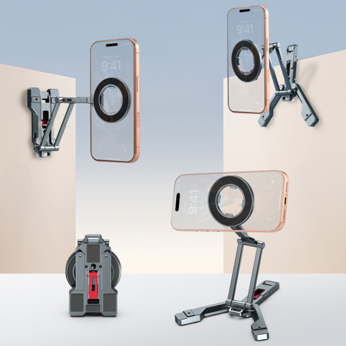Magnetic Phone Holder Foldable And RotatablM Made Of Aluminum Alloy