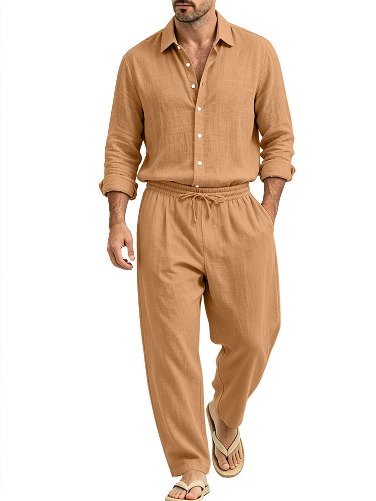 Linen Shirt and Trouser Set, picture 8 of 10