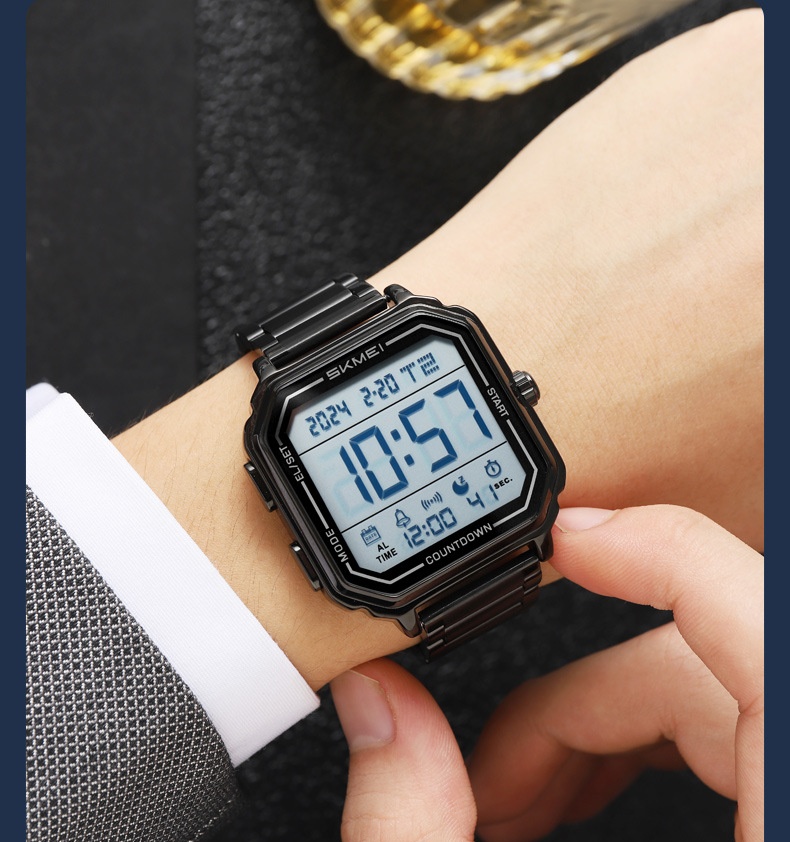 Skmei 2559 Trendy Multi-function Square Sports Digital Watch For Men 40mm dial