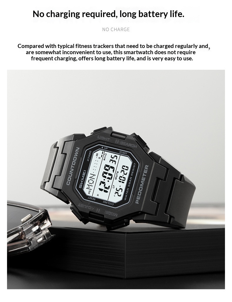 Skmei 2596 Trendy Digital watch for men 49mm dial