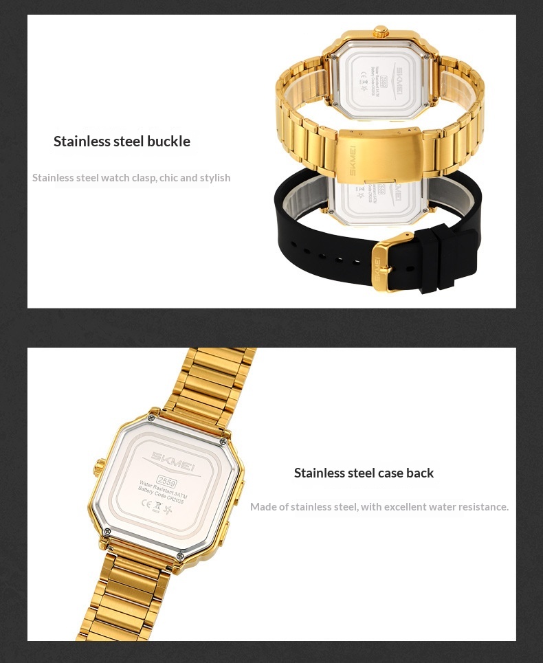 Skmei 2559 Trendy Multi-function Square Sports Digital Watch For Men 40mm dial