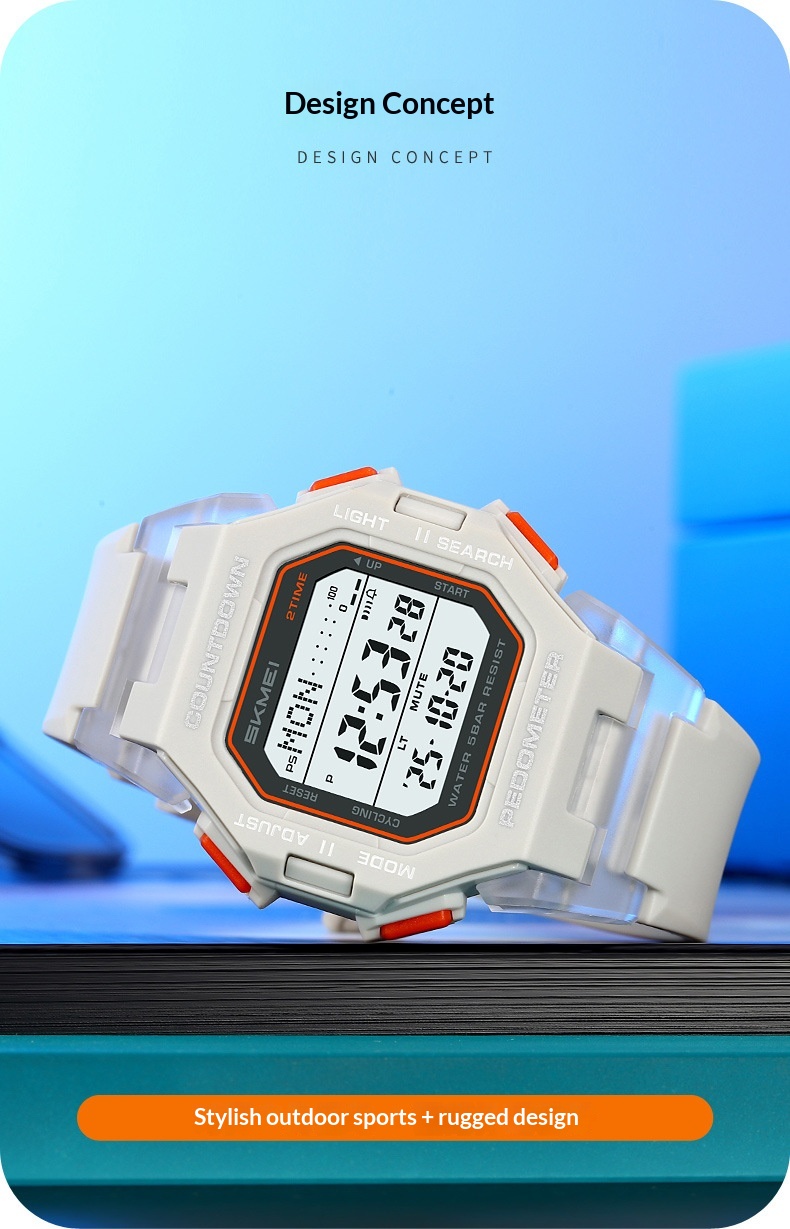 Skmei 2596 Trendy Digital watch for men 49mm dial