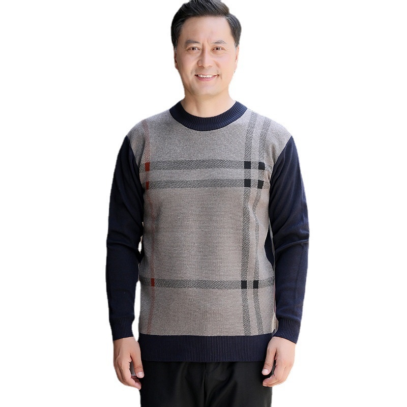 Men's Knitted Sweater For Mid-Age AutumnWinter — product photo 3